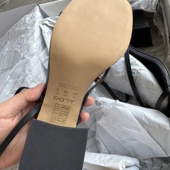 ALDO Adrauder - Women's Heels Block - Black, Size 8.5 - Picture 3 of 6